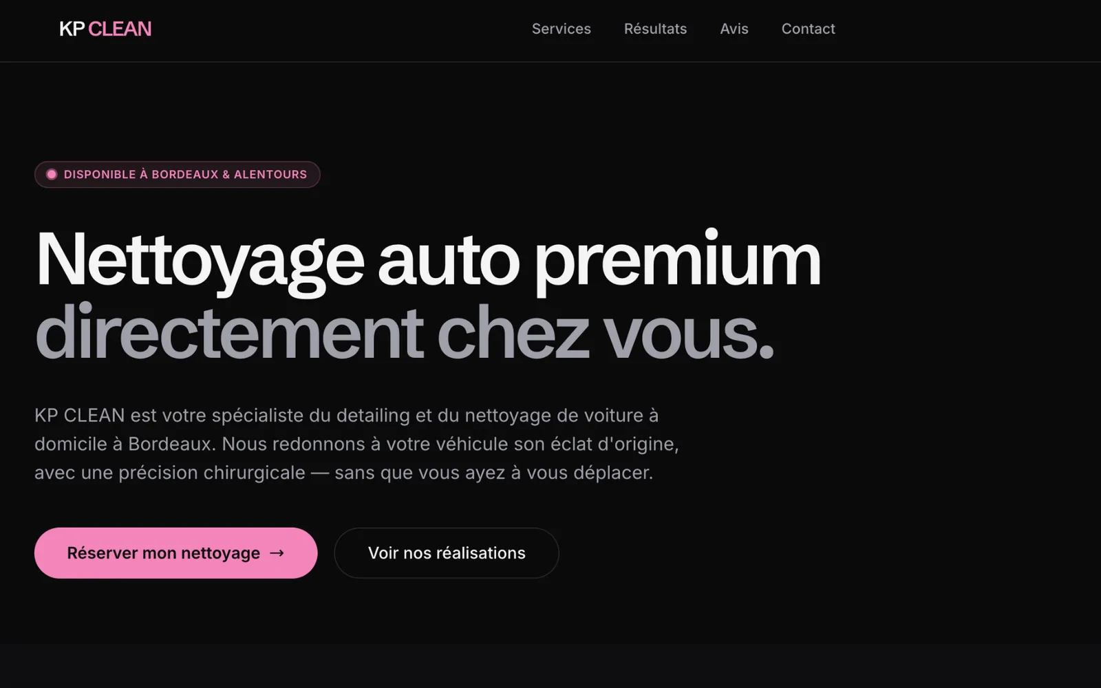 KP Clean website after the Made Better Digital redesign